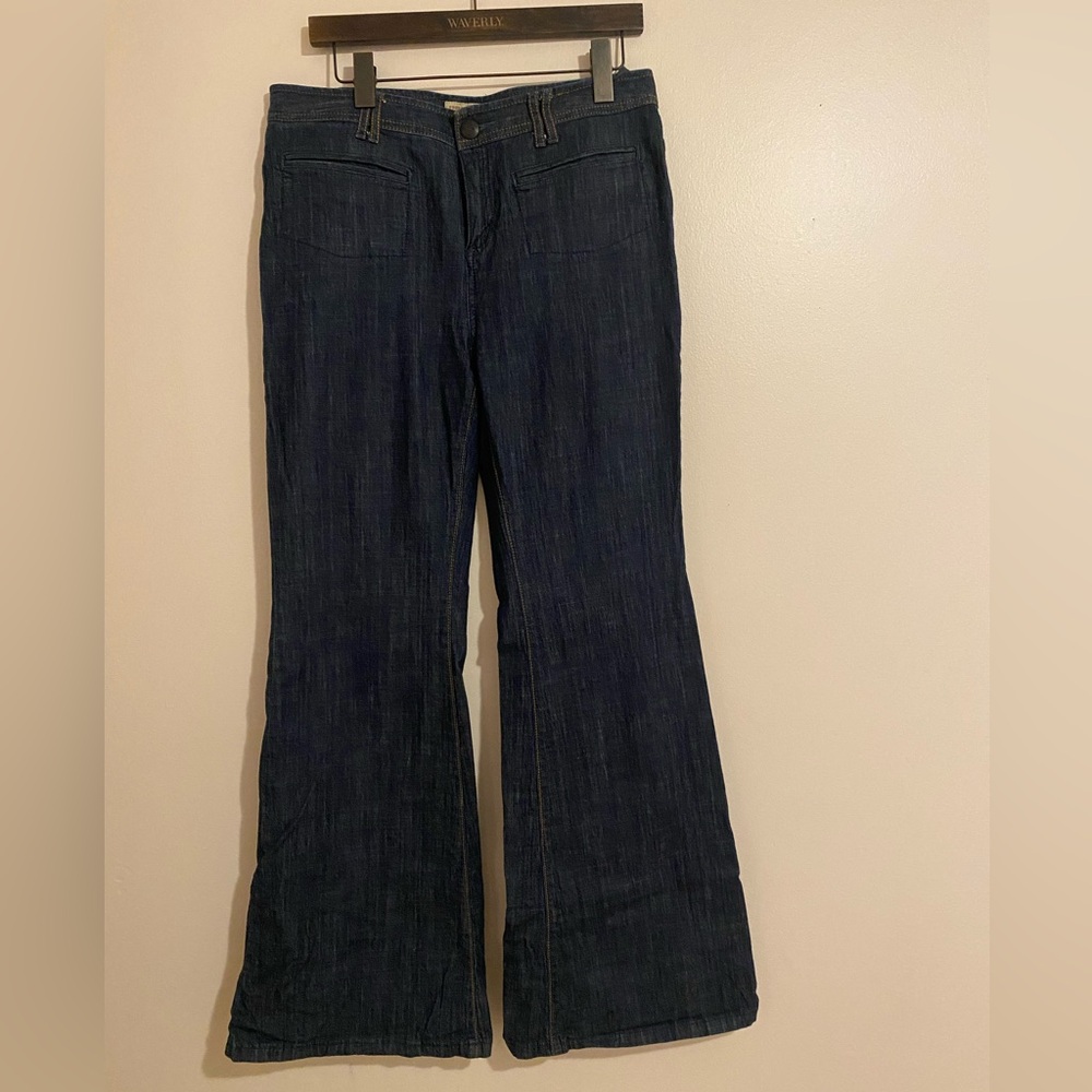 Free People Dark Blue Flare Jeans